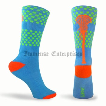 Tropic Neon Series Lacrosse Socks (Blue, Green, Orange)